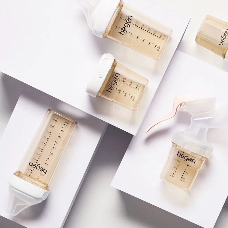 Hegen PCTO™-預購- 金色奇蹟PPSU多功能方圓型寬口奶瓶 240ml