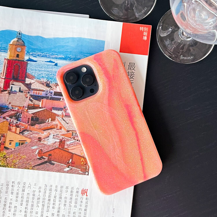 Candies iPhone 14 Pro Max - Simple系列 幻彩波紋手機殼(金)