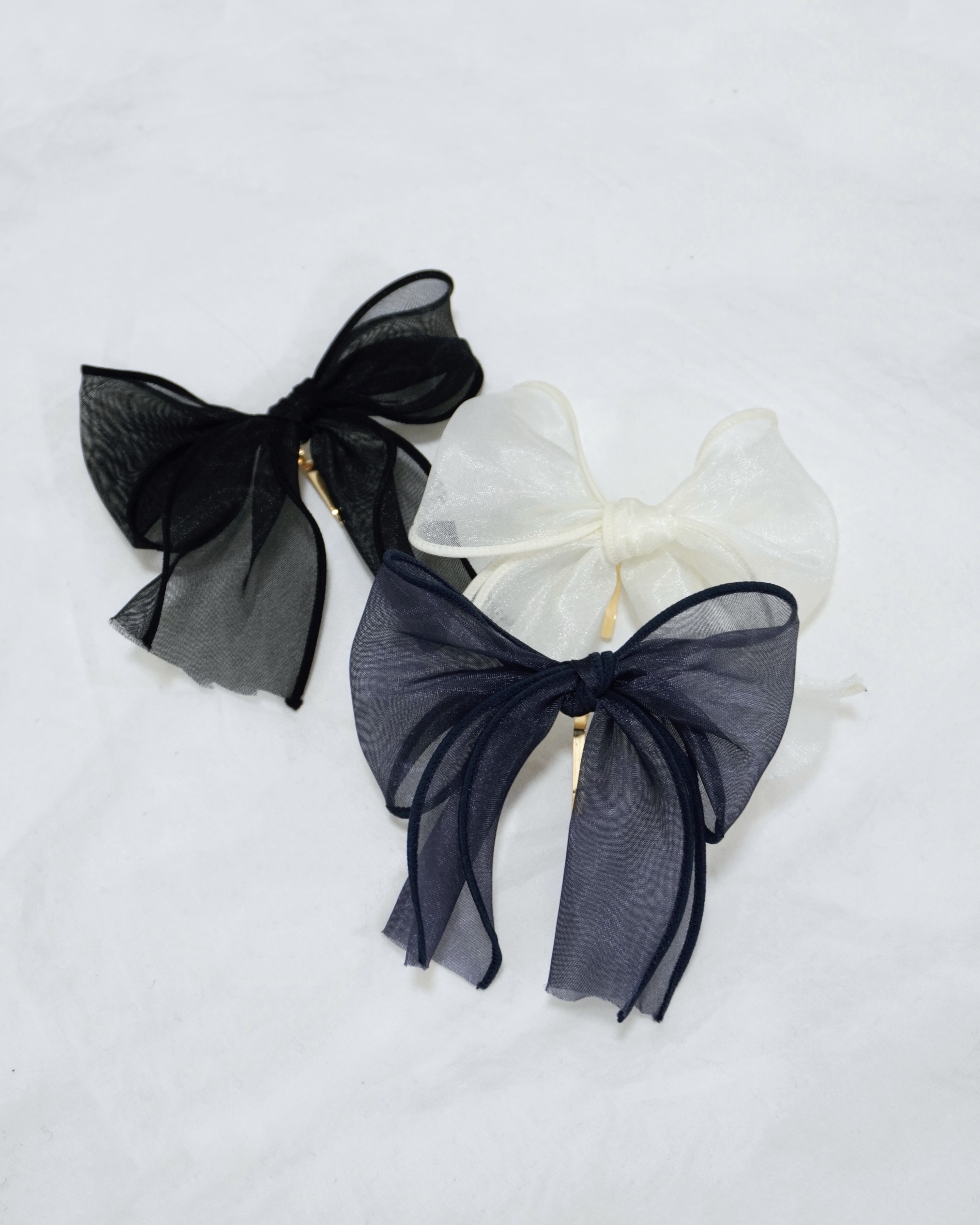 xmax_A 紗質一字髮夾