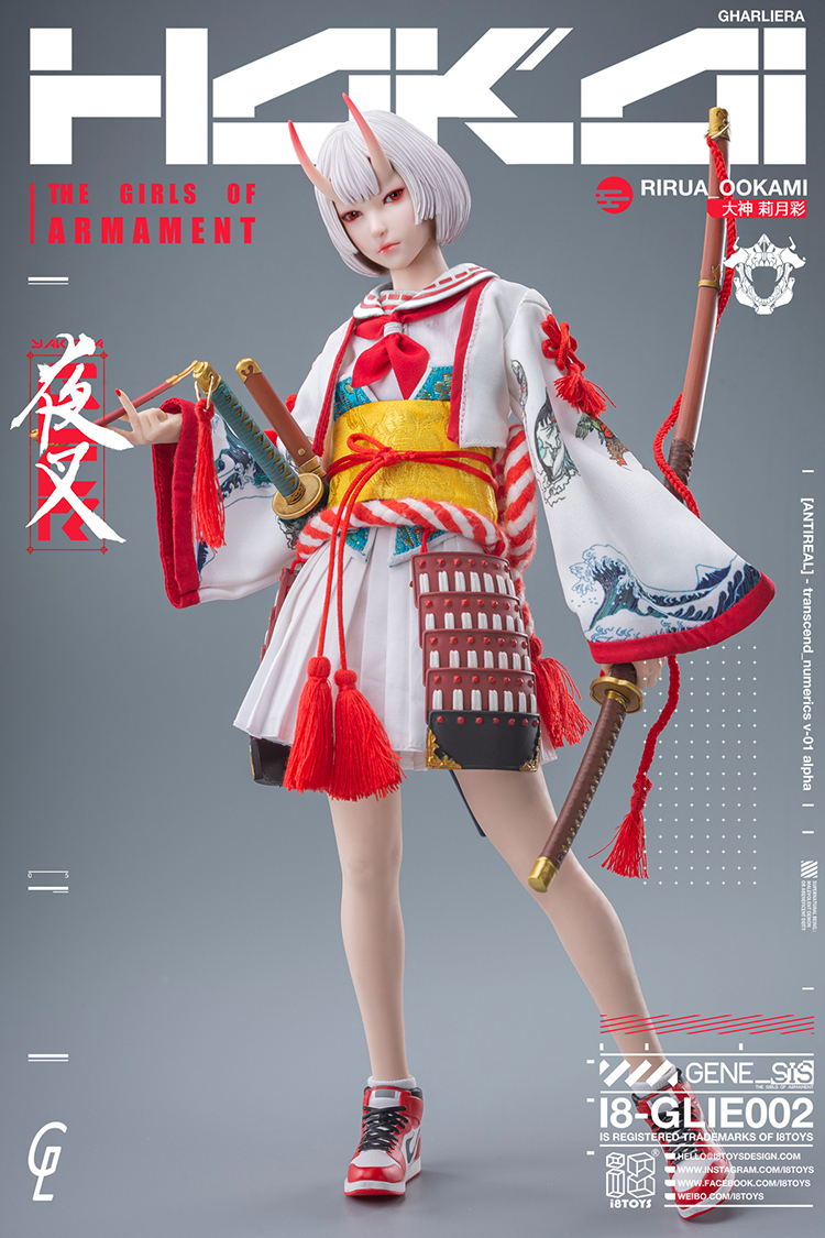 I8Toys x Gharliera 1/6 I8-GLIE00 大神莉月彩 I8TOYS x Gharliera "THE GIRLS OF ARMAMENT" I8-GLIE002 OOKAMI RIRUA 1/6 SCALE ACTION FIGURE