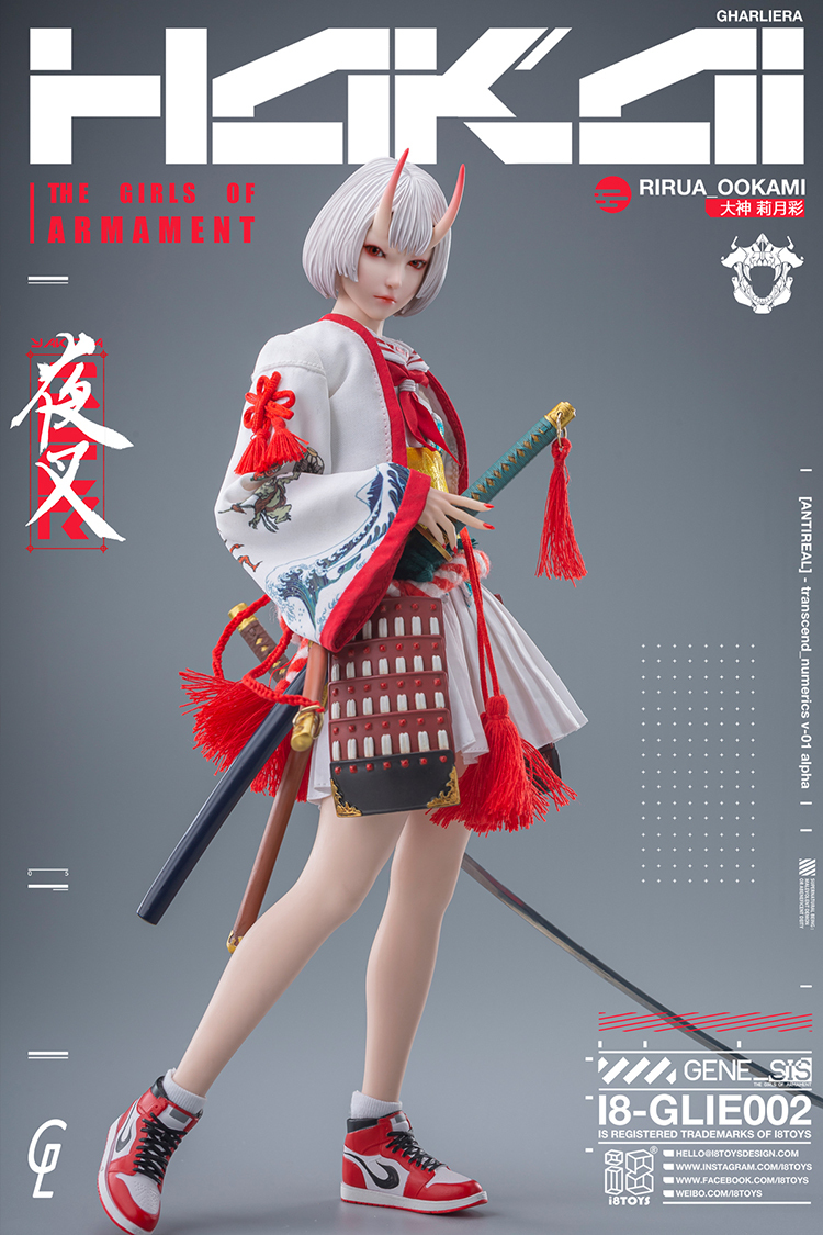 I8Toys x Gharliera 1/6 I8-GLIE00 大神莉月彩 I8TOYS x Gharliera "THE GIRLS OF ARMAMENT" I8-GLIE002 OOKAMI RIRUA 1/6 SCALE ACTION FIGURE