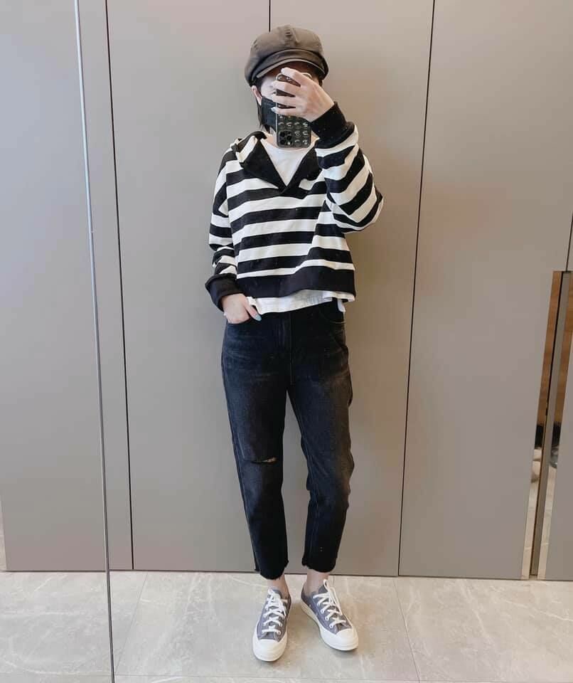 ᴴᴼᵀ ▸▸店長推薦◃◃ 春夏新款/後鬆緊牛仔褲 BF褲  MANIFEST正韓🇰🇷