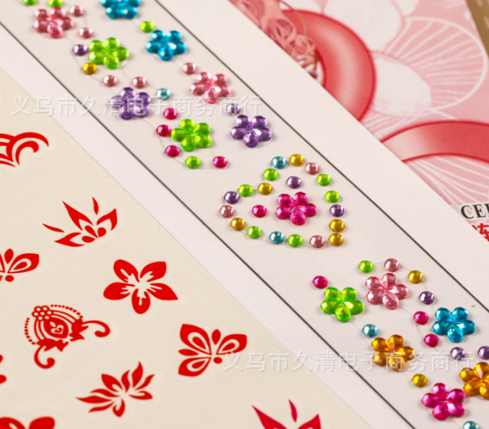 眉心贴砖石贴2合一（款式随机）