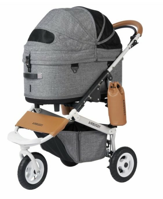 日本 AirBuggy Dome3 Large 高級寵物手推車  (載重20kg) - 灰色