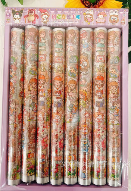 清货优惠 创意卷装手账 手帐胶带组合套装（大约500枚）款式随机