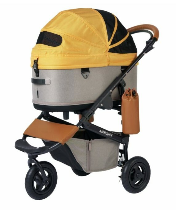日本 AirBuggy Dome3 Large 高級寵物手推車  (載重20kg) - 黃色