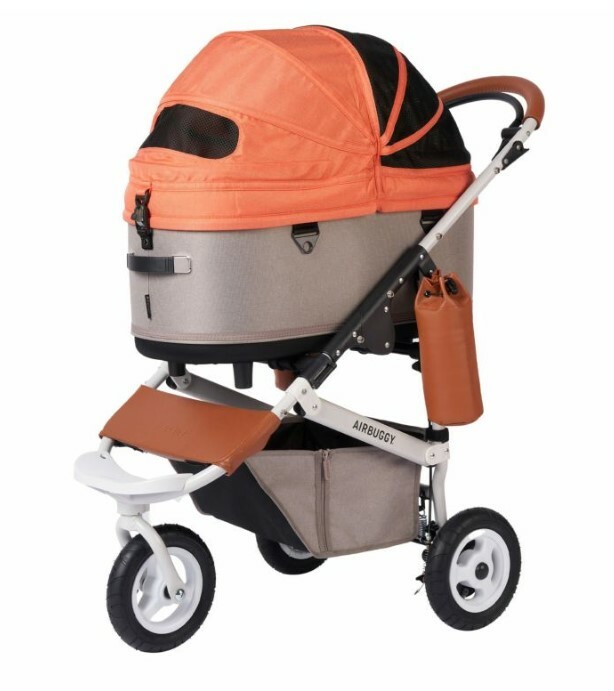 日本 AirBuggy Dome3 Large 高級寵物手推車  (載重20kg) - 紅蘿蔔色