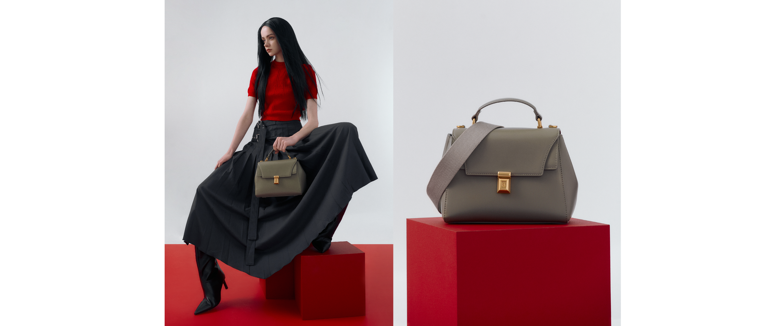 紅色穿搭03：紅色上衣大膽奪目