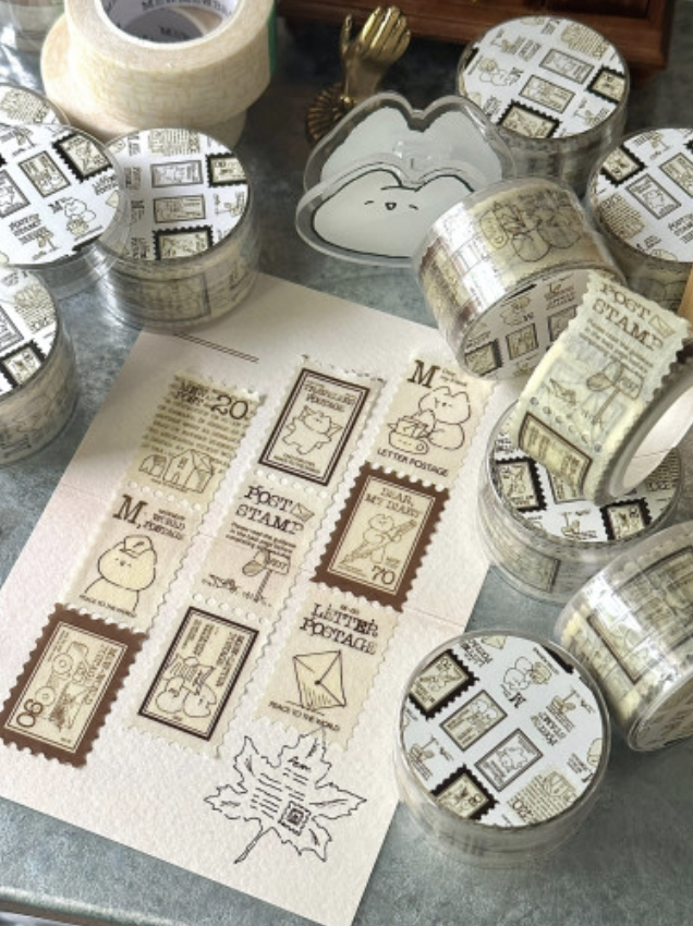 Mewmewbeam | 秋天的信 郵票紙膠帶(5002)