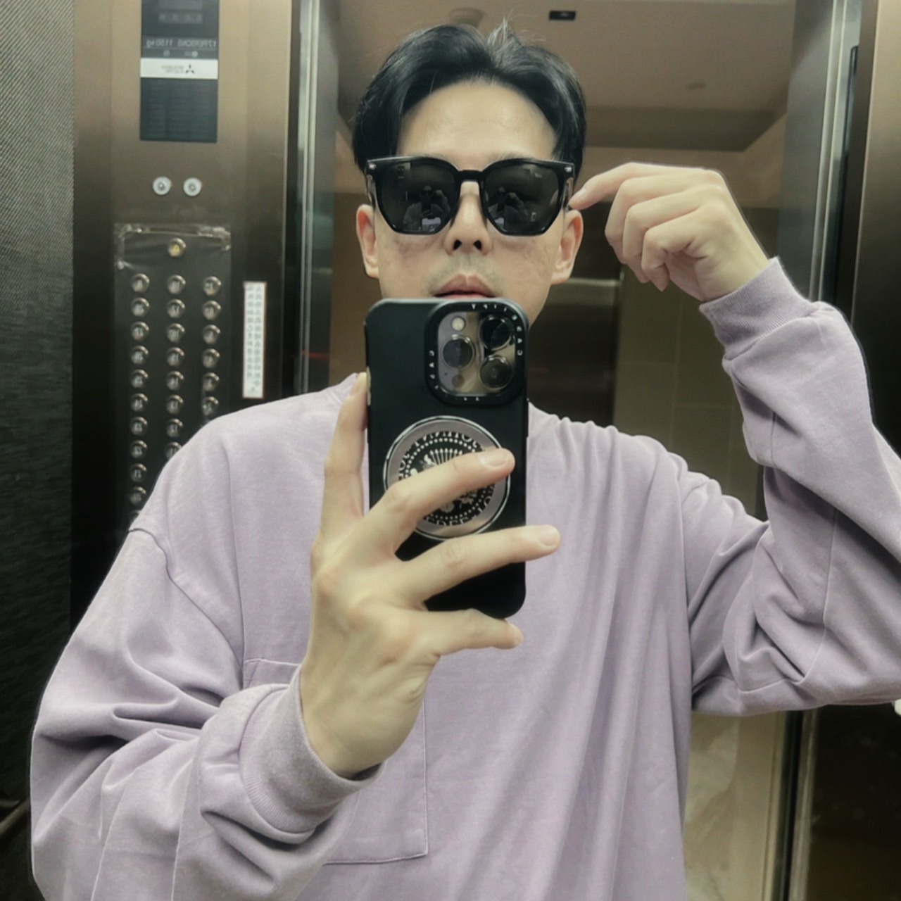 兩用磁吸式墨鏡（附墨鏡罩一片)/單一色