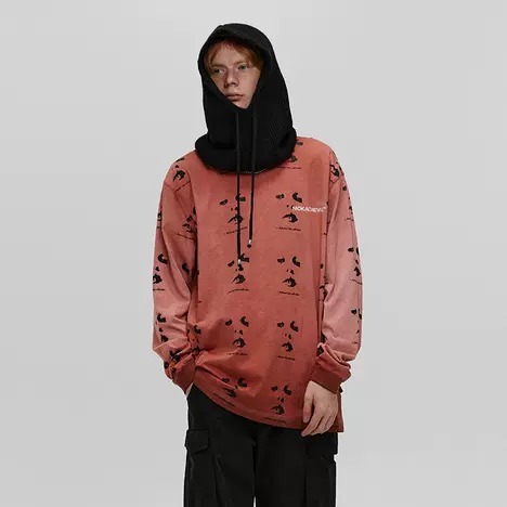 MOKACME 五官匹印炒色長袖