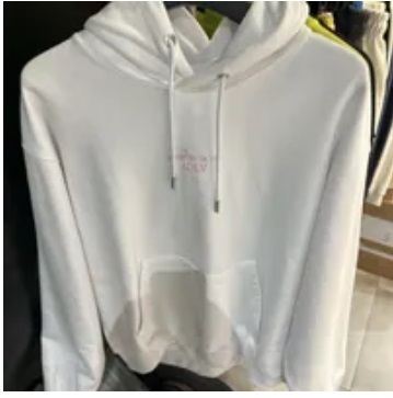 [S] ADLV HELLO KITTY LETTERING HOODIE,WHITE, ADLV23FW-HDLTHK-WHT (SAV259)