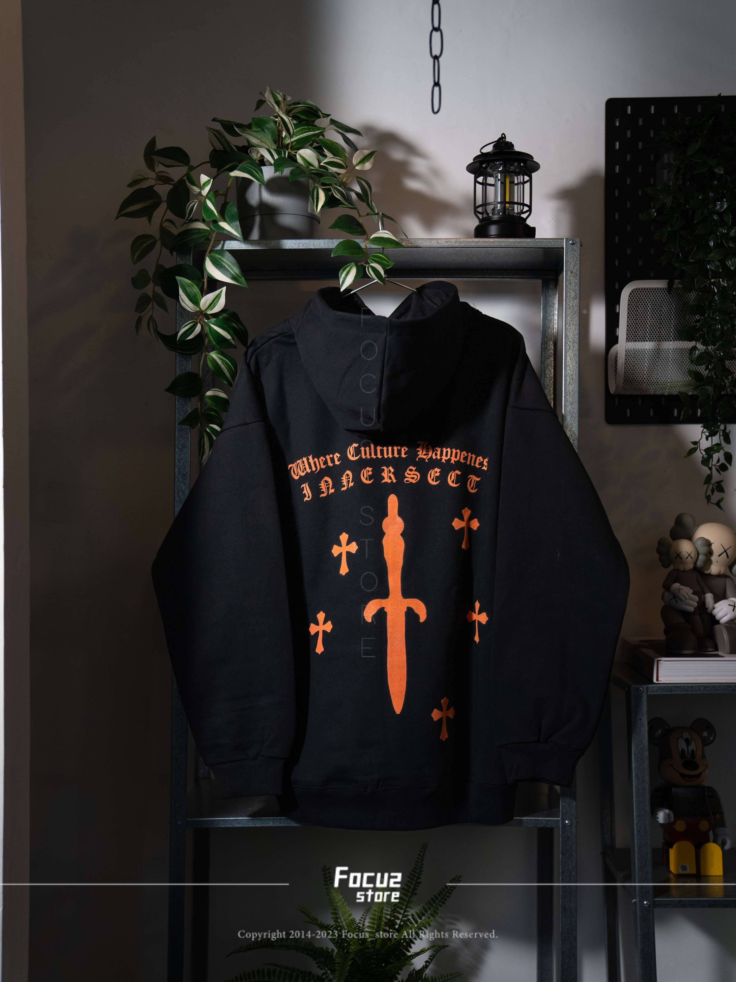 【Focus Store】現貨秒發 LoneOnes X INNERSECT Hoodie Orange/Black 黑橘 帽T