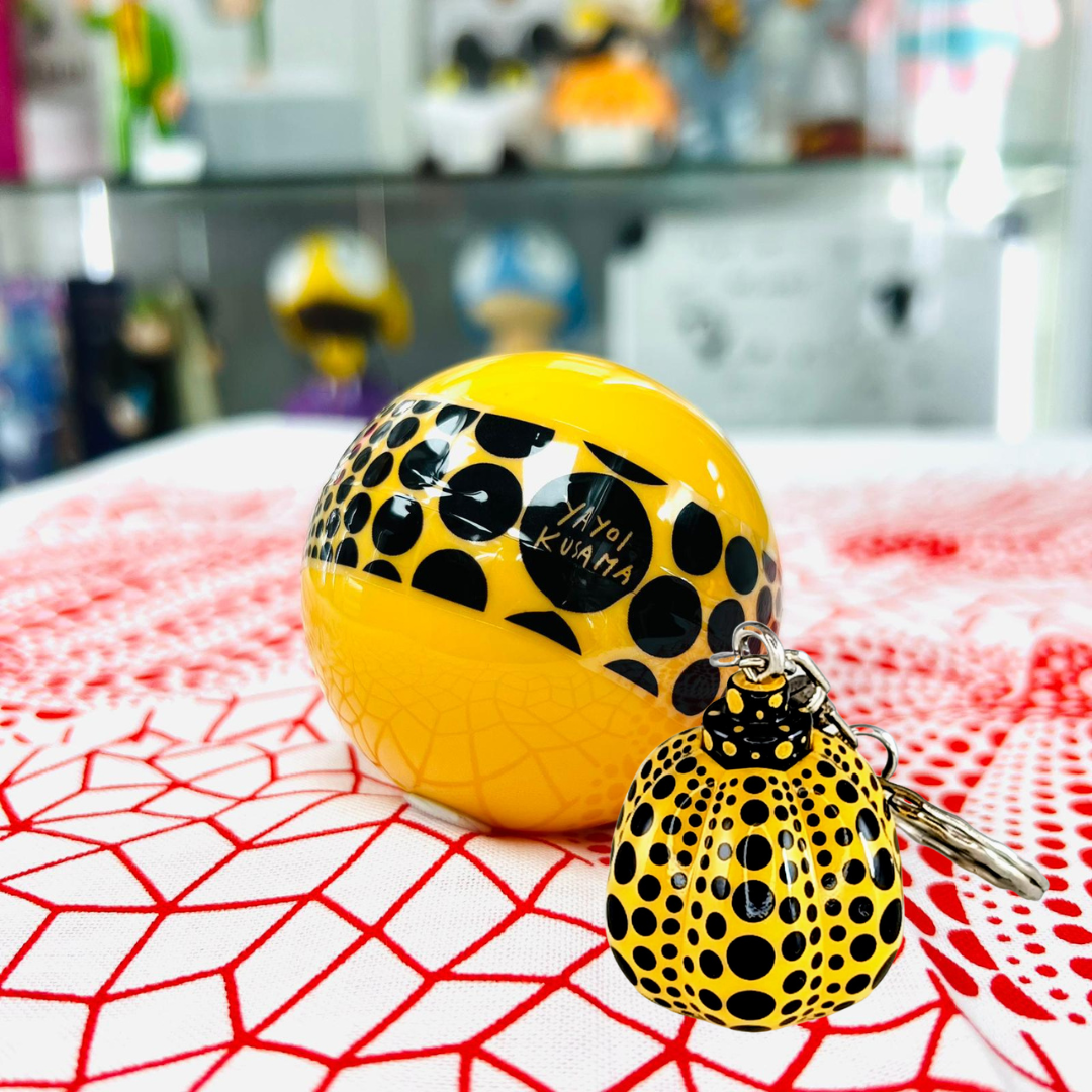Yayoi Kusama Keyring Pumpkin Charm (Red / Yellow)