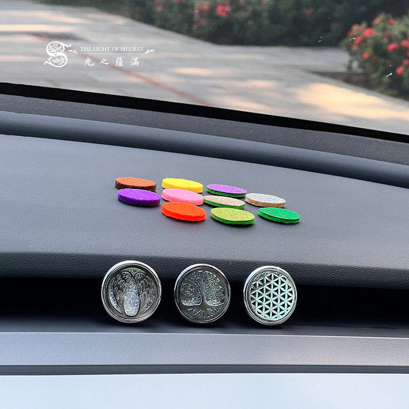 補充棉 補充棉片 車用薰香夾 可調節手鍊 圓柱項鍊 心型項鍊墜飾 長扁項鍊墜飾-光之薩滿