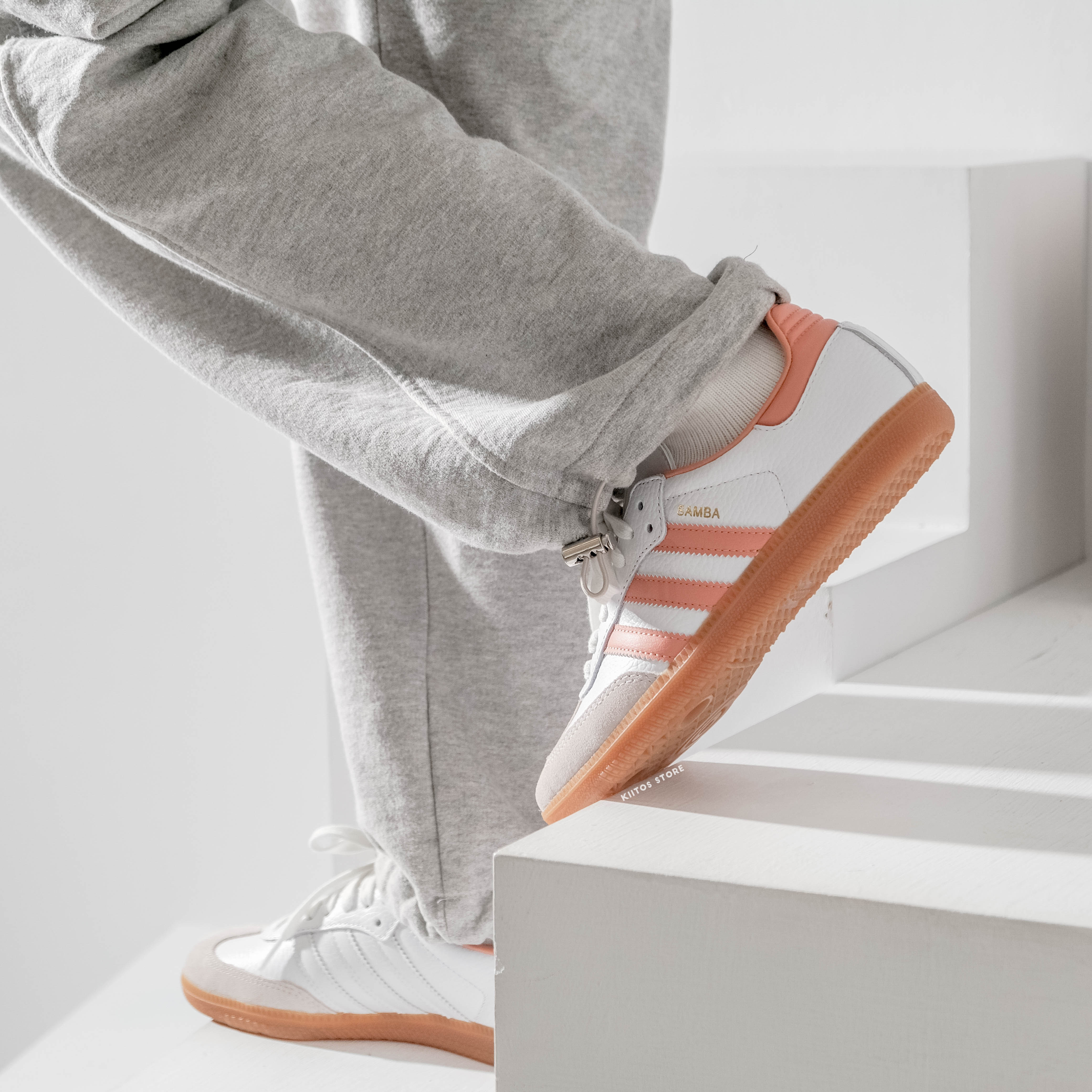 Adidas Originals Samba OG "Cloud White & Wonder Clay" 粉橘 桑巴 德訓鞋 IG5932