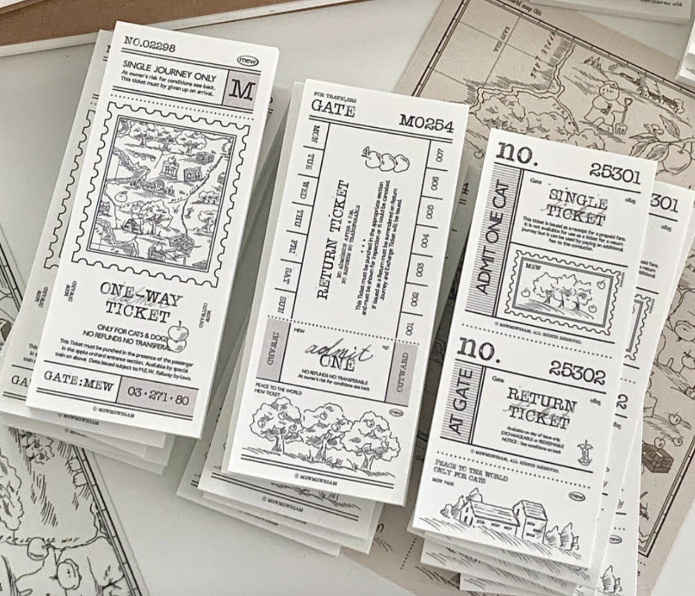 Mewmewbeam | 鄉鎮 長型便箋