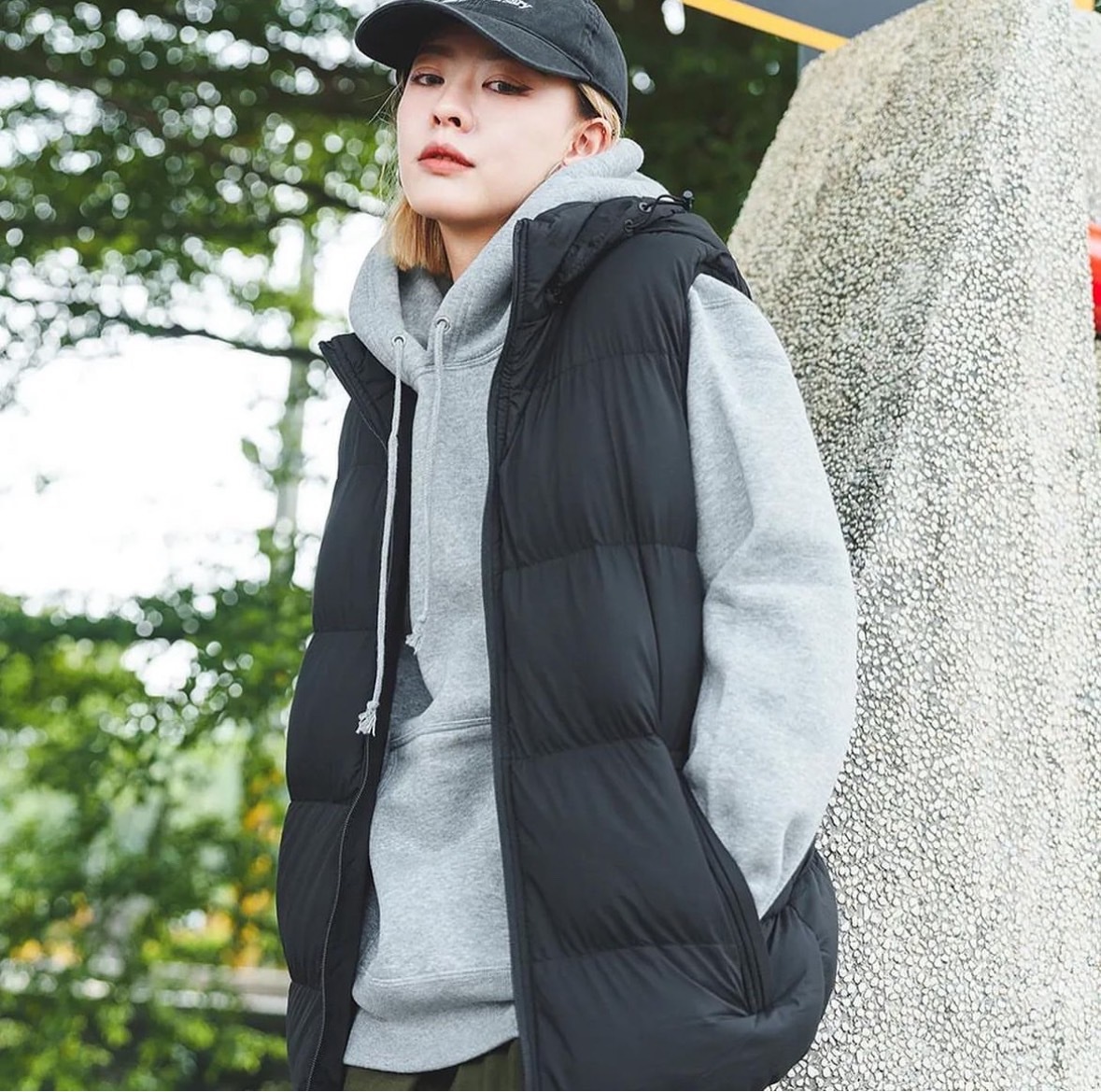 🔥保暖首選 🔥 兩穿可拆式連帽舖棉背心-4色 (C2980/992980) 尼龍防潑水 棉花內裏 連帽背心 自訂款