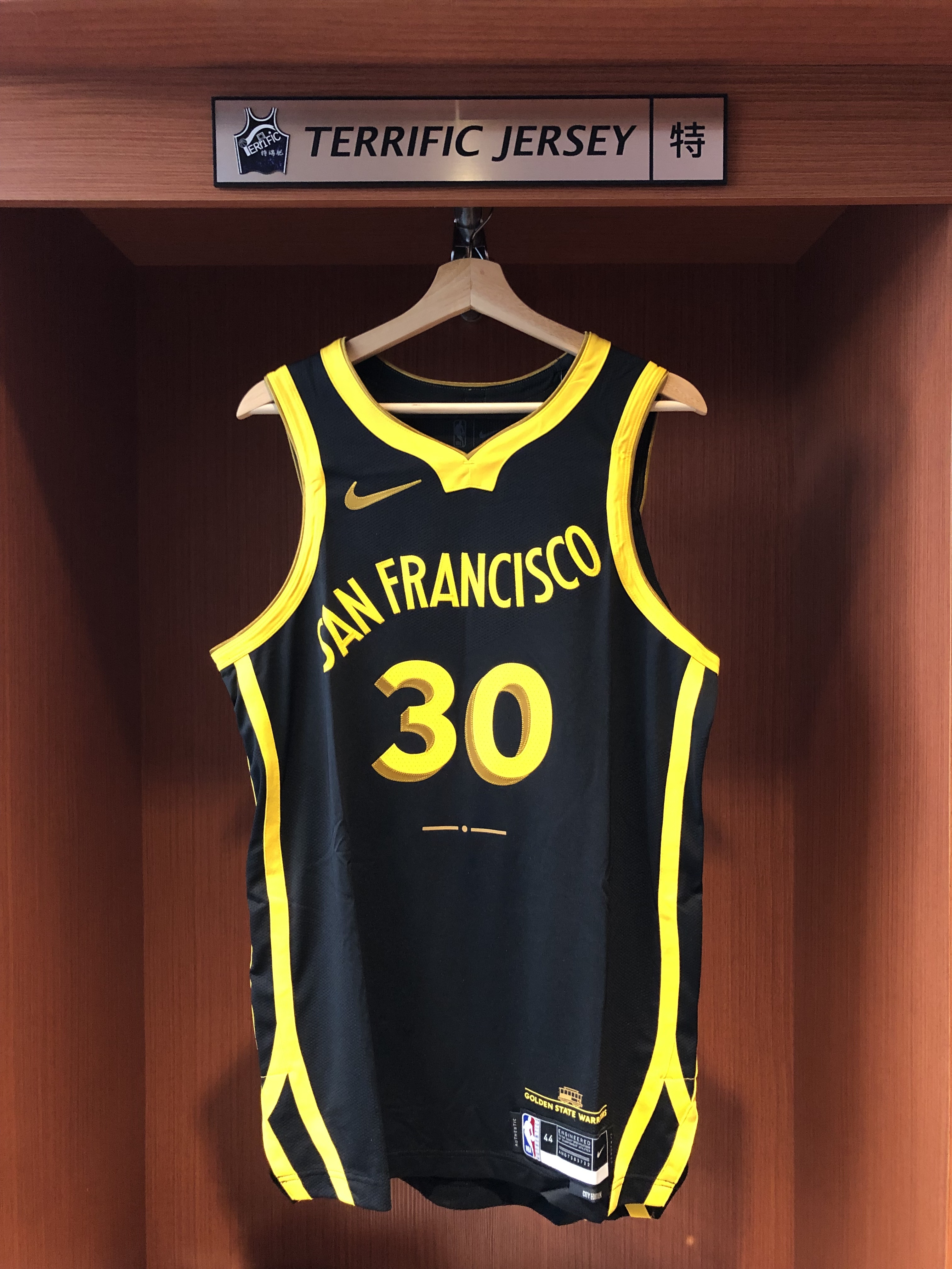 NBA球衣 Stephen Curry 金州勇士城市 City Nike Authentic 球員版 電繡 全新