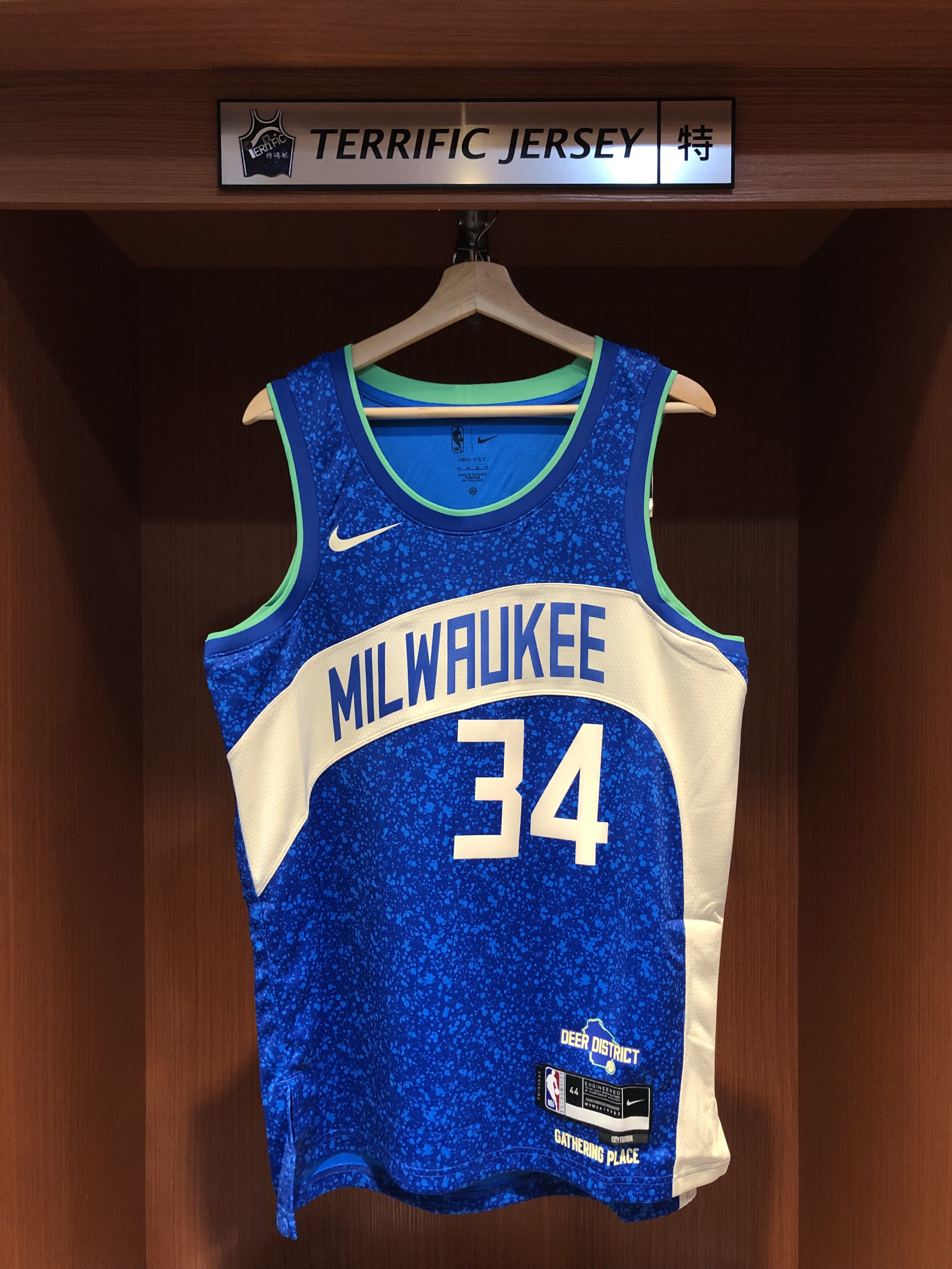 NBA球衣 Giannis Antetokounmpo 密爾瓦基公鹿城市 City Nike Swingman 球迷版 熱轉印 全新