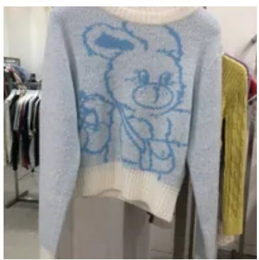 [S] KIRSH WITTY BUNNY CROP KNIT,WHITE, KWQWCNT551MWHA (SKR14)