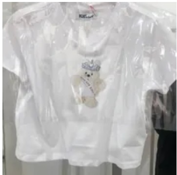 [S] KIRSH WITTY BUNNY TOMBOY CROP T-SHIRT,WHITE, KWRMCTS552MWHA (SKR18)