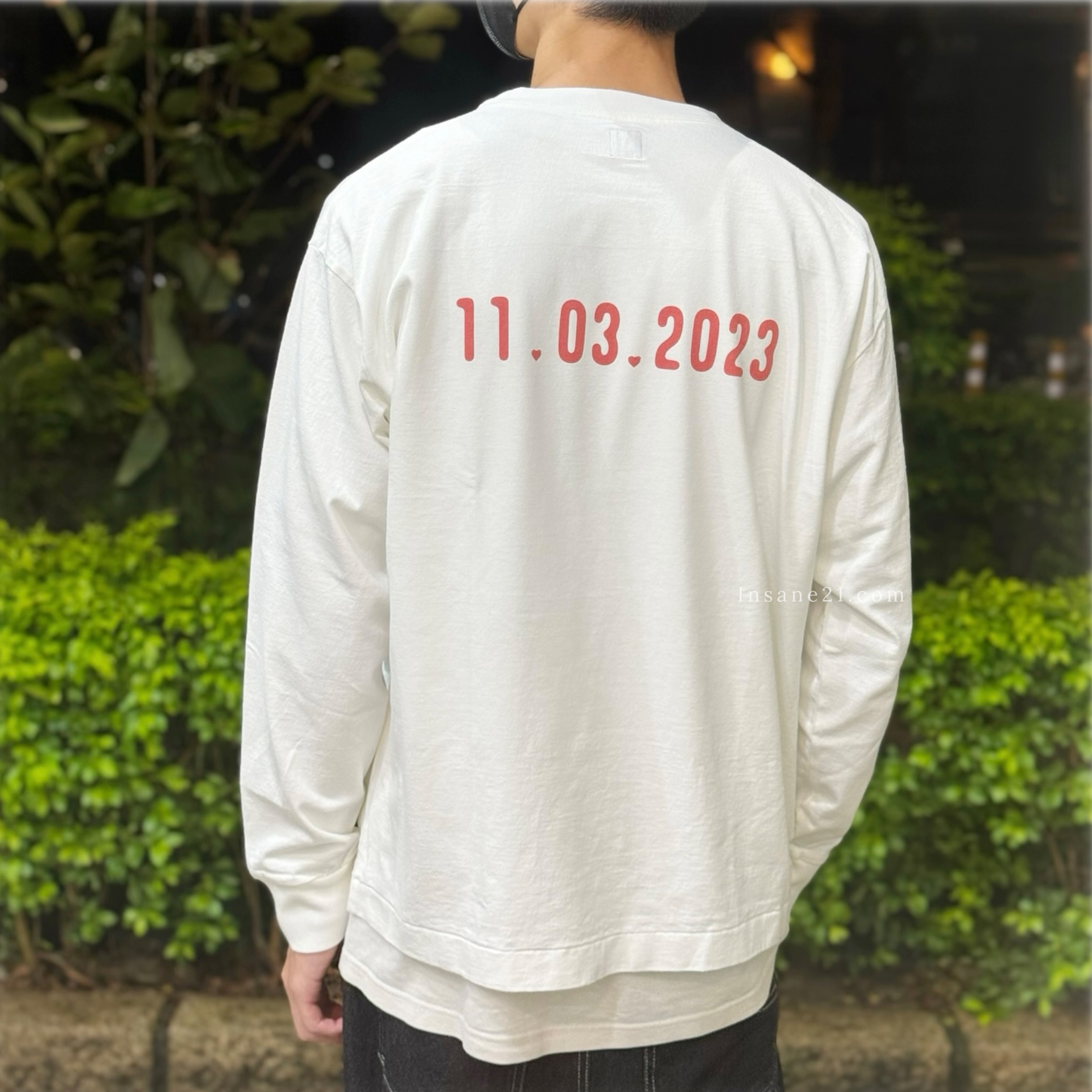 HUMAN MADE 長袖 大愛心 日期T 2023.11.03 白黑/白紅 HM26CS1103 現貨
