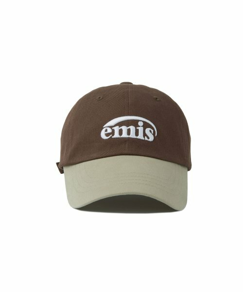 emis NEW LOGO MIX BALL CAP - BEIGE/BROWN