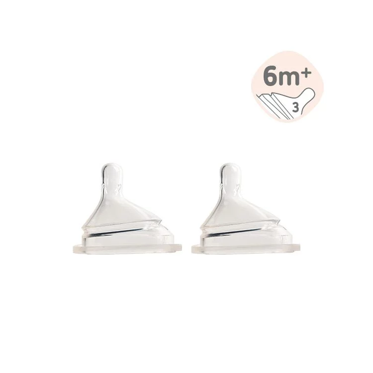 Hegen 防脹氣真實擬乳智慧奶嘴｜快速 (兩入組)