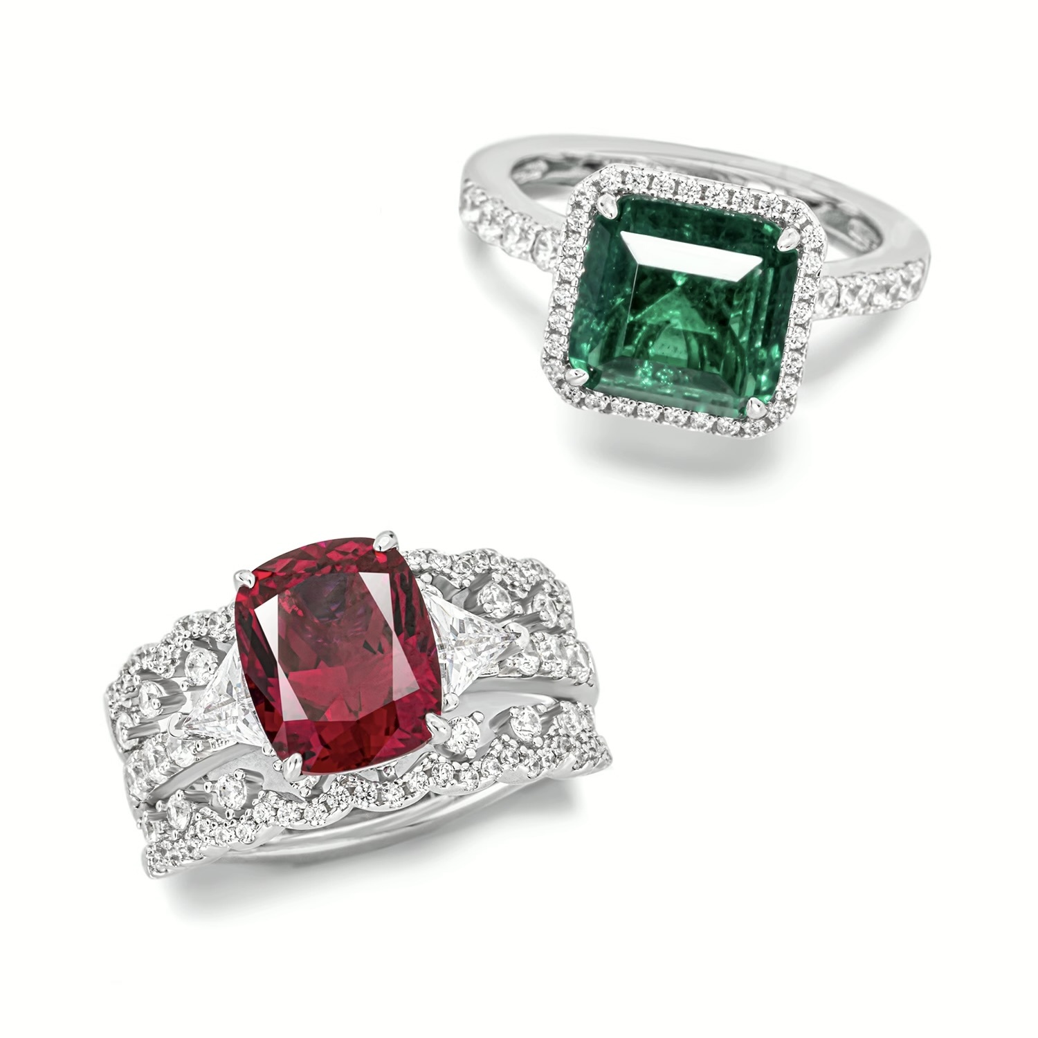 純銀個性組合戒指  925銀戒指