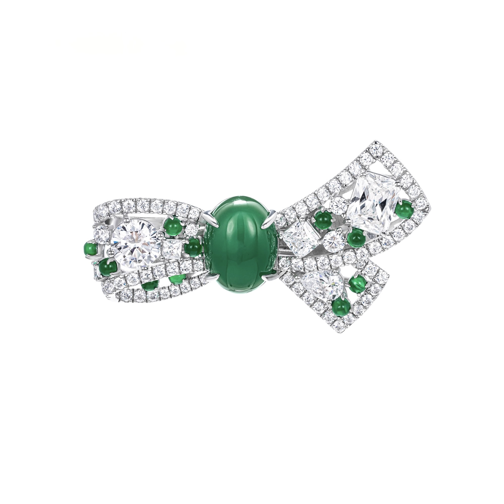 非金屬鋯石髮飾 925銀髮飾