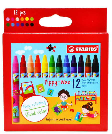 Stabilo  蜡笔 yippy wax (12pcs)