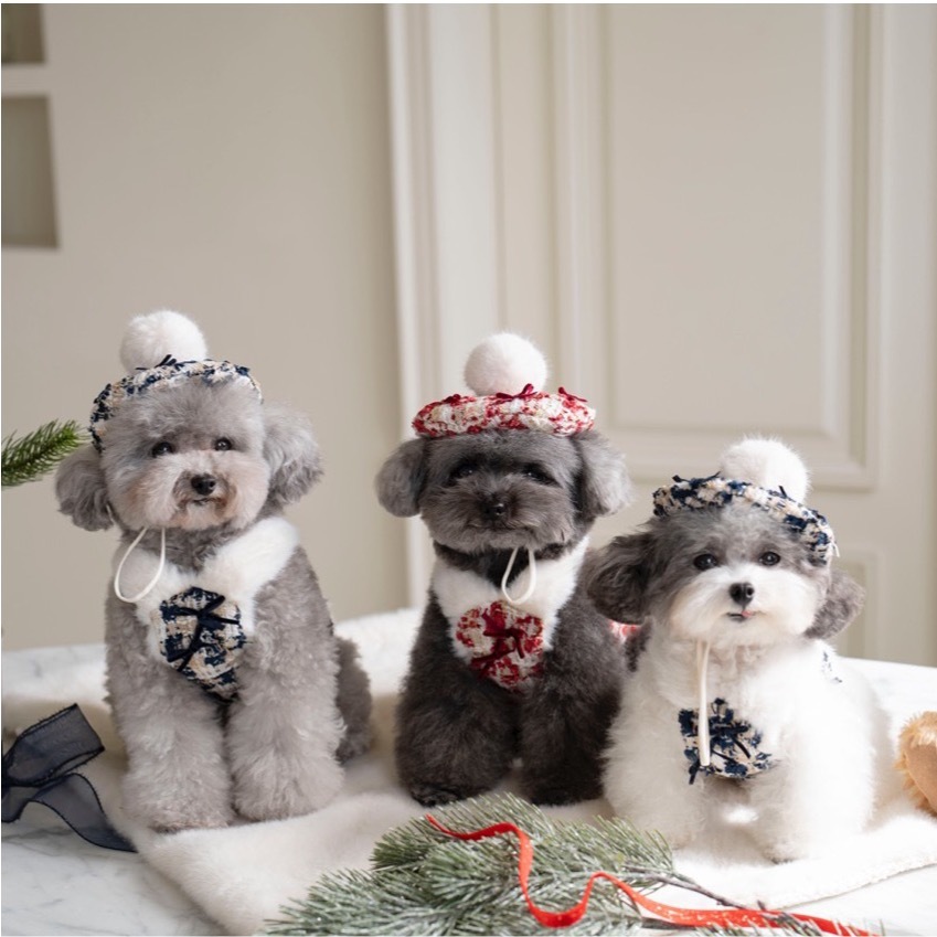 OPAAAP 格紋毛毛毛呢背心