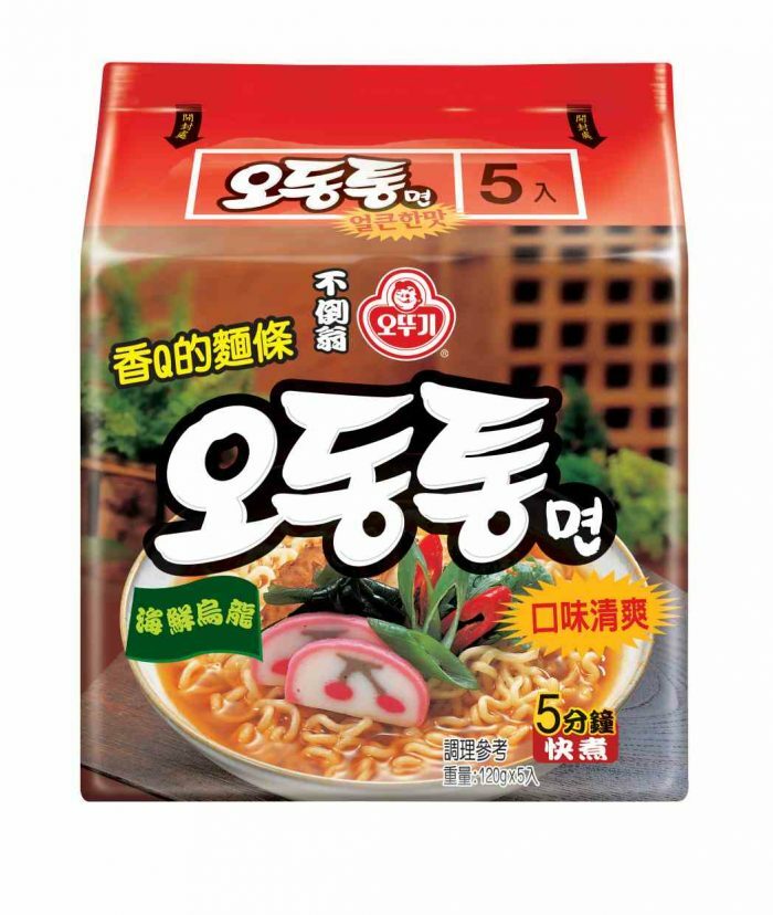 （箱購）韓國不倒翁 海鮮風味烏龍拉麵600g(8入/箱)