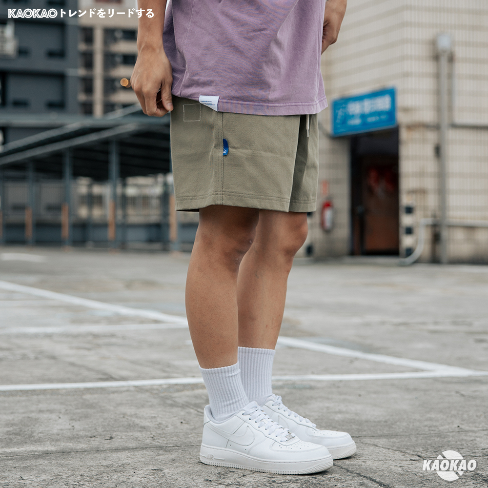 BLACK FLAG KNEE TWILL SHORTS 膝上斜紋 短褲 灰綠【JBF23P001】