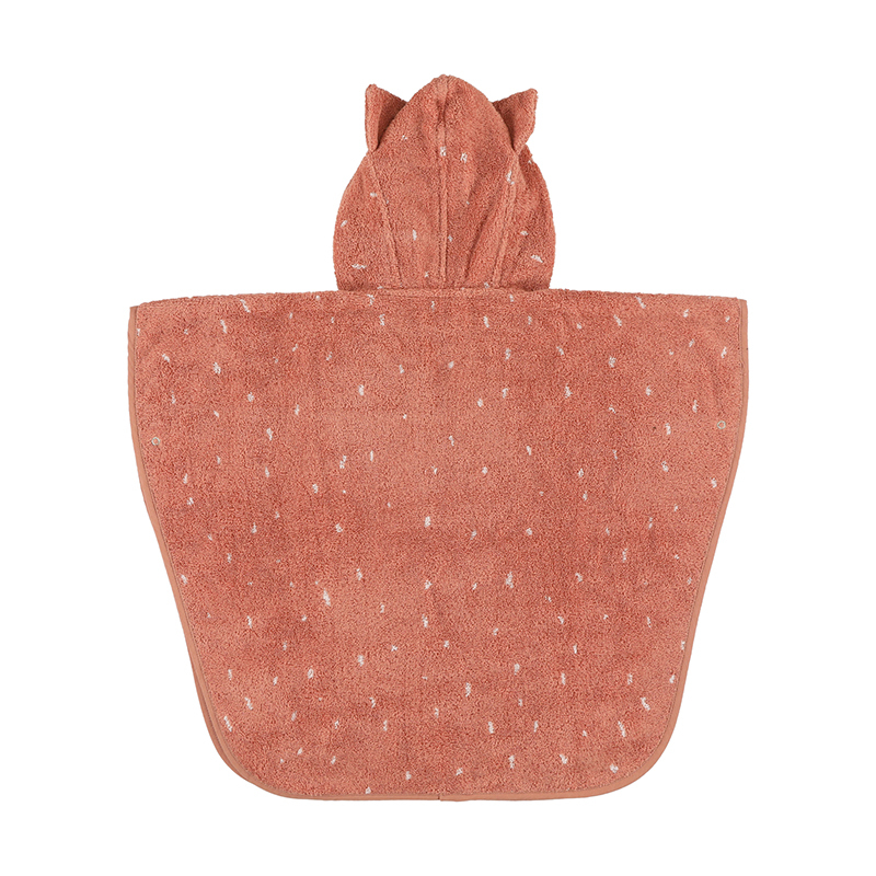 trixie 動物造型有機棉連帽斗篷-甜笑貓咪