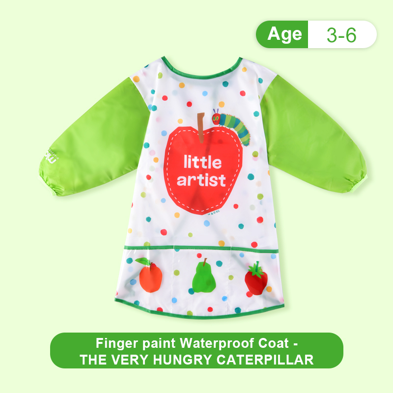 手指畫防水衣-好餓的毛毛蟲