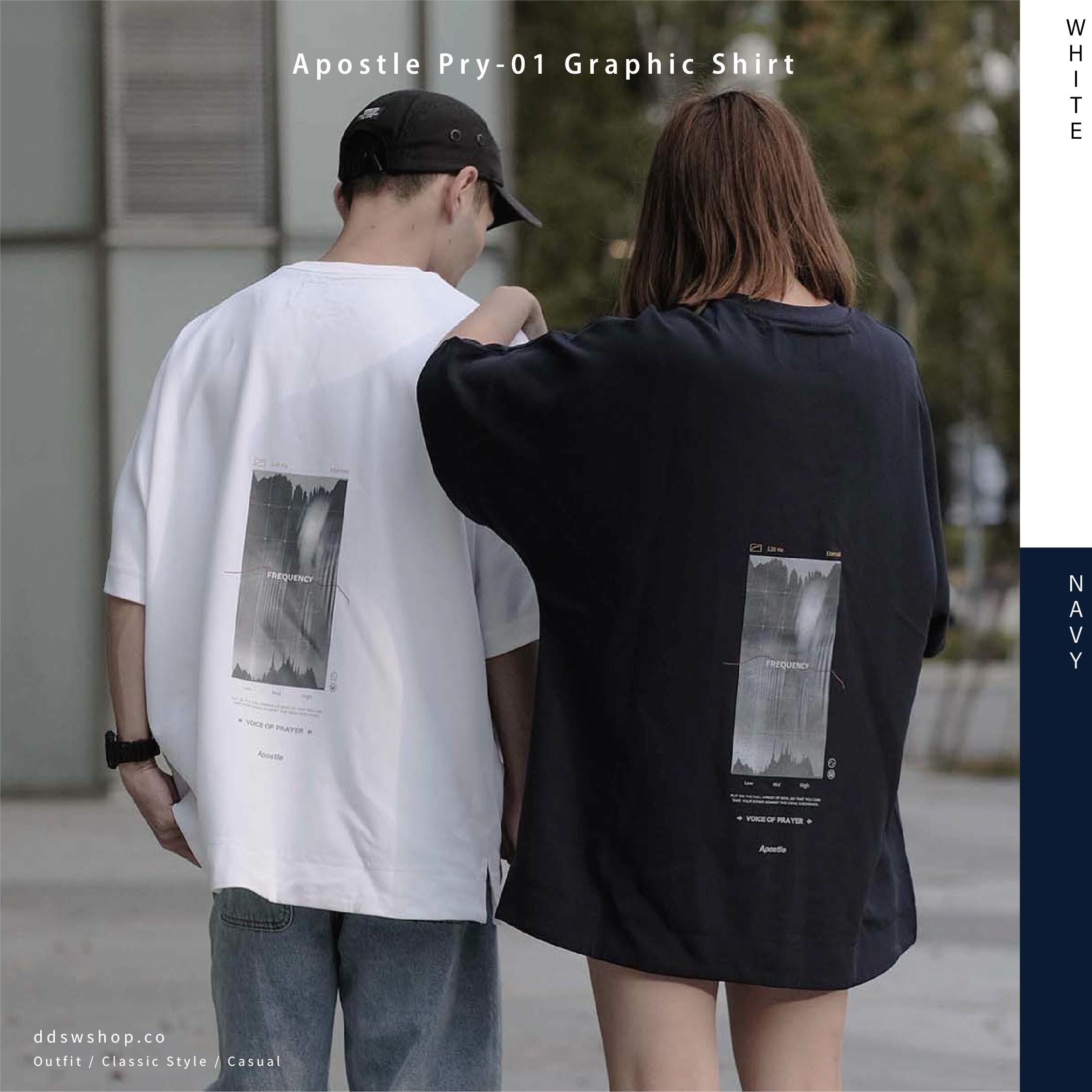 "現貨" Apostle Pry-01 “FREQUENCY” Raglan Sleeve Graphic Shirt