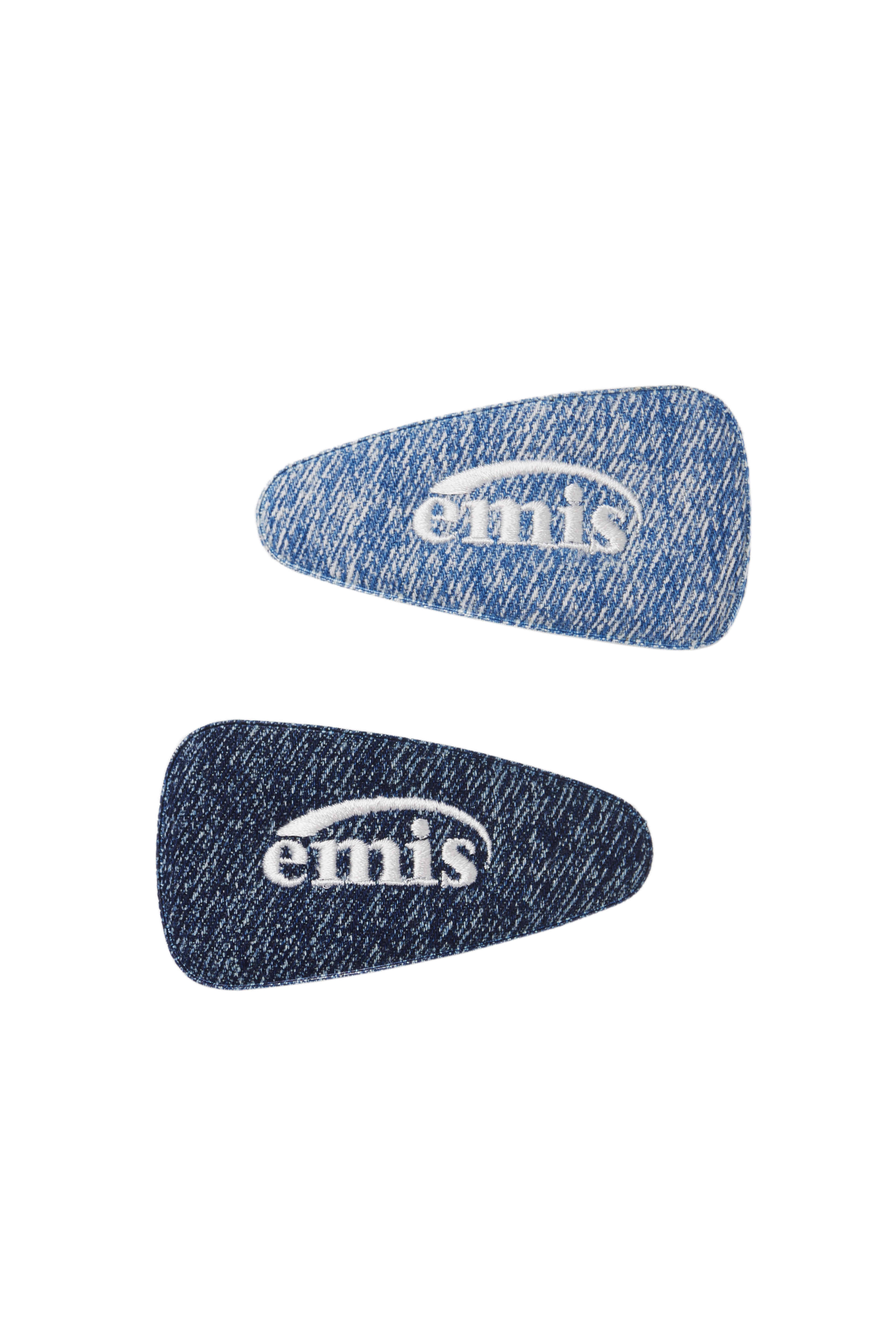 emis NEW LOGO DENIM WIDE HAIRPIN