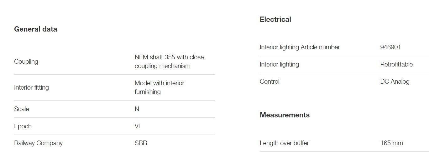 Fleischmann 6260016 N規 二等客車廂 SBB