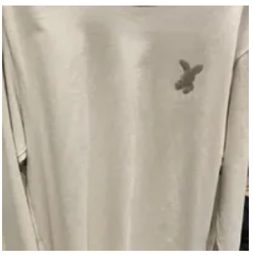 [S] ADLV FUZZY RABBIT LONG SLEEVE T-SHIRT,GREY, ADLV23FW-LSBKZR-GRY (SAV274)