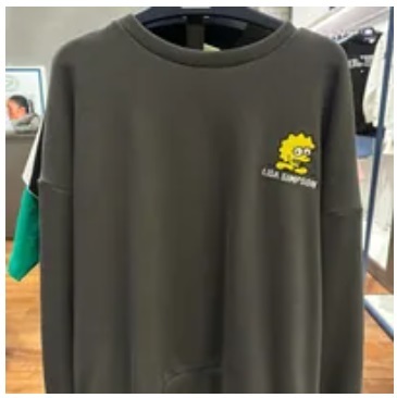 [S] BEN SHERMAN SIMPSON LISA SWEATSHIRT,DARK GREY, BMDTS983F-DARK GREY (SBS10)