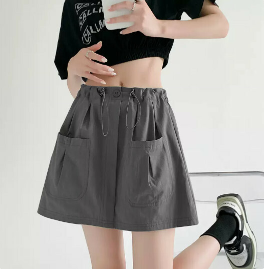 High-waisted skinny A-line skirt hottie small skirt