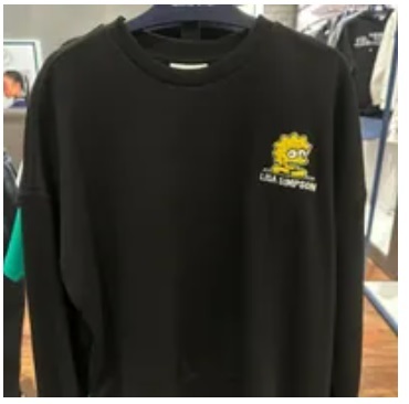 [S] BEN SHERMAN SIMPSON LISA SWEATSHIRT,BLACK, BMDTS983F-BLACK (SBS11)