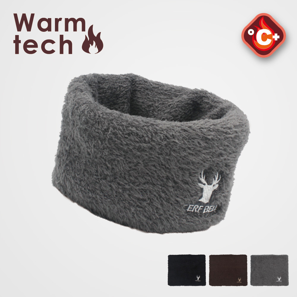 【肌暖】台灣製 經典保暖系列 羽毛刺繡柔感圍脖丨B9232