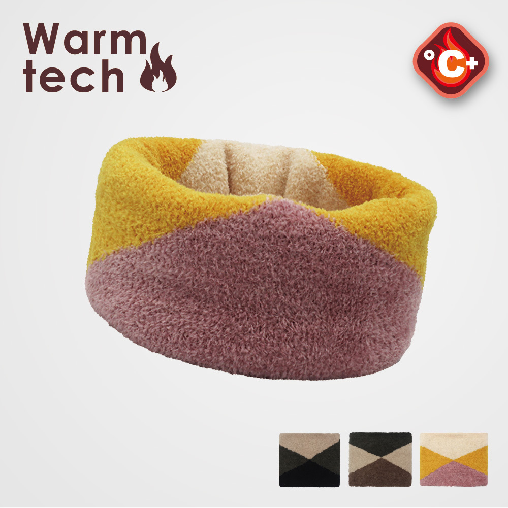 【肌暖】台灣製 經典拼色雙層毛絨保暖圍脖丨B9236