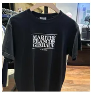 S] MARITHE **CLASSIC LOGO TEE,BLACK, 1MG23STS101BLKS (SMR11)