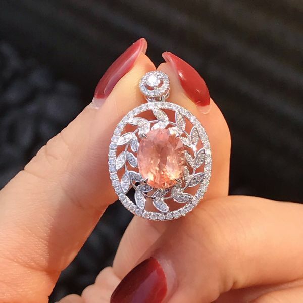 3.64ct 18K帕帕拉恰成品