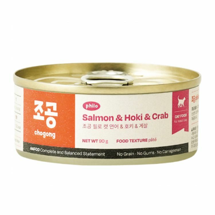 CHOGONG 朝貢-philo貓用主食罐【鮭魚＆鱈魚＆螃蟹】90g