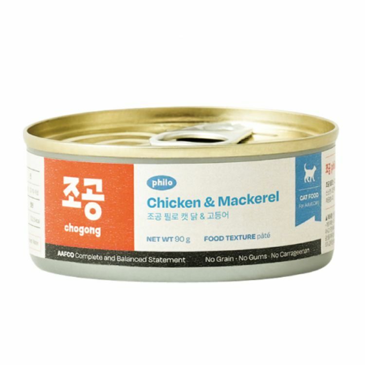 CHOGONG 朝貢-philo貓用主食罐【雞肉&鯖魚】90g